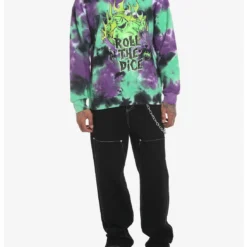 The Nightmare Before Christmas – Oogie Boogie Dice Tie-Dye Sweatshirt- SIZE M -Christmas Goods Shop 18386043 av1
