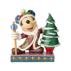 JIM SHORE DISNEY TRADITIONS – MICKEY MOUSE FATHER CHRISTMAS – JOLLY OL ST MICK