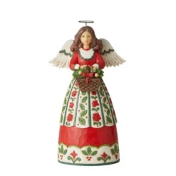 JIM SHORE HEARTWOOD CREEK CLASSIC – CHRISTMAS FLORAL ANGEL