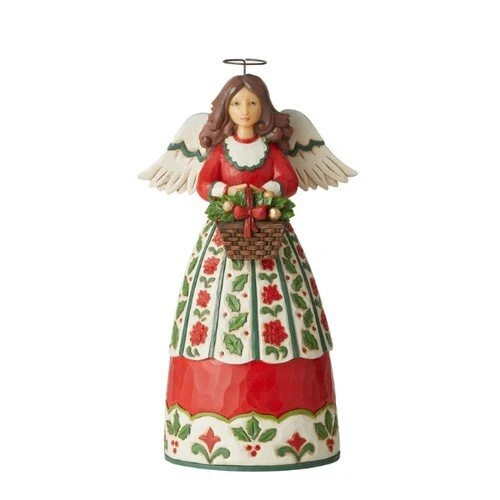 JIM SHORE HEARTWOOD CREEK CLASSIC – CHRISTMAS FLORAL ANGEL 1 JIM SHORE HEARTWOOD CREEK CLASSIC – CHRISTMAS FLORAL ANGEL