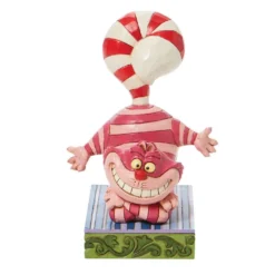 Disney Traditions Christmas Cheshire Cat – Candy Cane Cheer