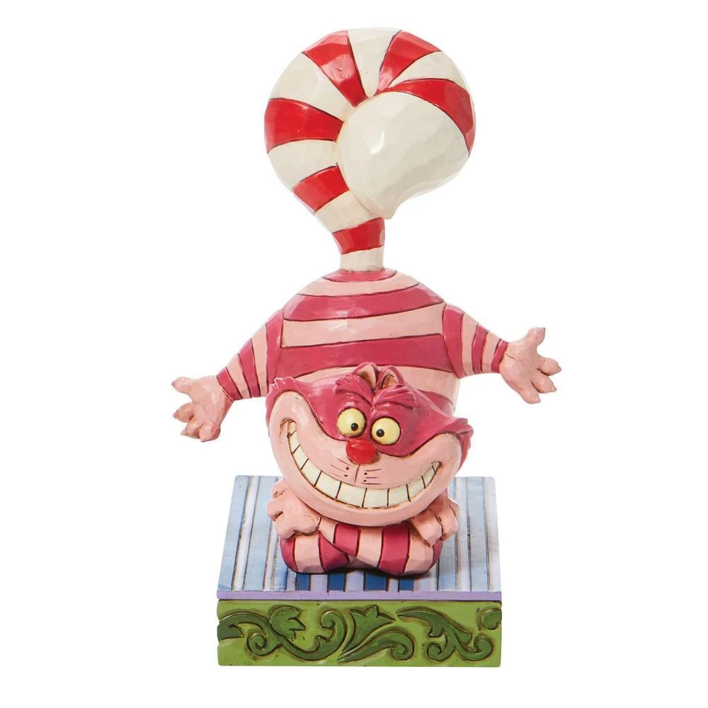 Disney Traditions Christmas Cheshire Cat – Candy Cane Cheer 1 Disney Traditions Christmas Cheshire Cat – Candy Cane Cheer