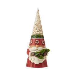 Christmas Goods Shop 22 JIM SHORE HEARTWOOD CREEK CHRISTMAS GNOMES – GNOME HOLDING HOLLY