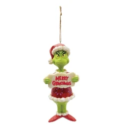 Grinch By Jim Shore Merry Grinchmas (PVC) Christmas Hanging Ornament