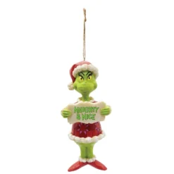 Grinch By Jim Shore Grinch Naughty/Nice (PVC) Christmas Hanging Ornament