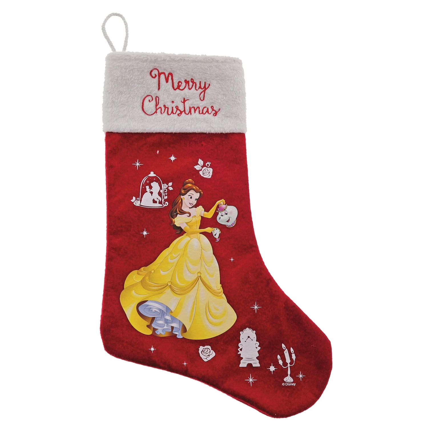 Enchanting Disney – 47cm/18.5″ Belle Christmas Stocking 1 Enchanting Disney – 47cm/18.5″ Belle Christmas Stocking