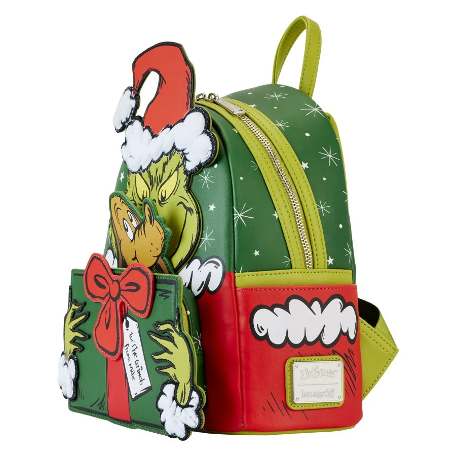Loungefly – Dr. Seuss’ How The Grinch Stole Christmas! Santa Cosplay Mini Backpack 6 Loungefly – Dr. Seuss’ How The Grinch Stole Christmas! Santa Cosplay Mini Backpack - Image 6