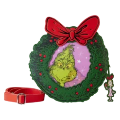 Loungefly – Dr. Seuss’ How The Grinch Stole Christmas! Wreath Crossbody