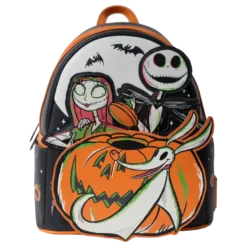 Loungefly – Disney- The Nightmare Before Christmas – Disney 100 Halloween US Exclusive Glow Mini Backpack