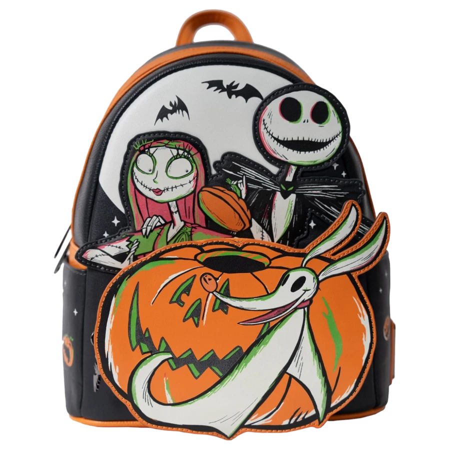 Loungefly – Disney- The Nightmare Before Christmas – Disney 100 Halloween US Exclusive Glow Mini Backpack 1 Loungefly – Disney- The Nightmare Before Christmas – Disney 100 Halloween US Exclusive Glow Mini Backpack