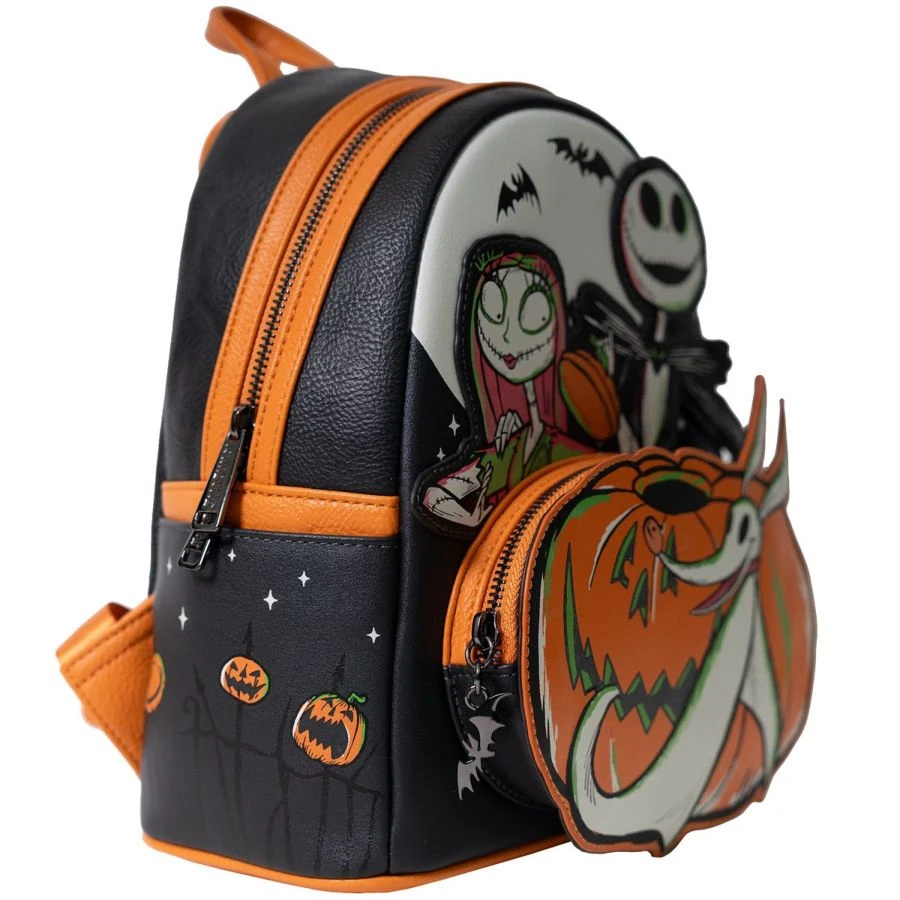 Loungefly – Disney- The Nightmare Before Christmas – Disney 100 Halloween US Exclusive Glow Mini Backpack 4 Loungefly – Disney- The Nightmare Before Christmas – Disney 100 Halloween US Exclusive Glow Mini Backpack - Image 4