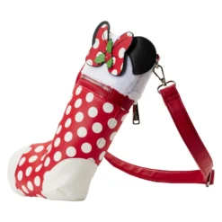 Loungefly – Disney – Minnie Christmas Stocking Crossbody -Christmas Goods Shop LOUWDTB2680 Disney Minnie Cosplay Stocking Crossbody 02