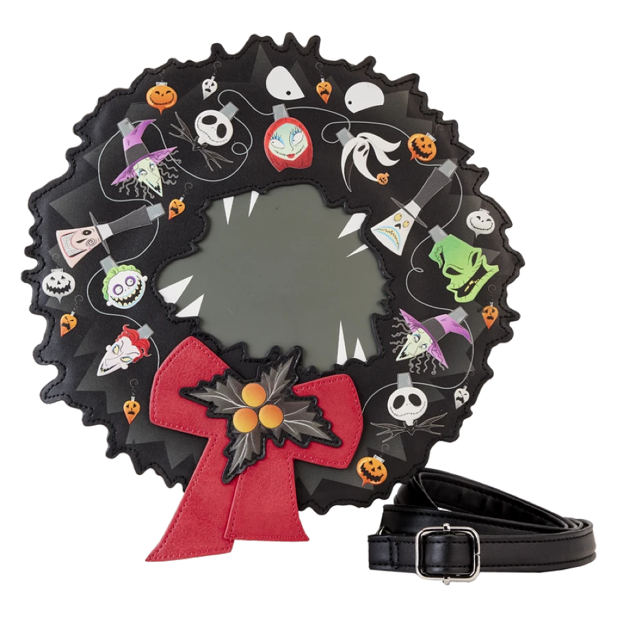 Loungefly – Disney – Nightmare Before Christmas – Wreath String Lights Glow Crossbody 1 Loungefly – Disney – Nightmare Before Christmas – Wreath String Lights Glow Crossbody