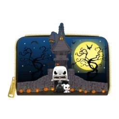 Loungefly – The Nightmare Before Christmas – Jack Skellington House Pop! Glow Zip Purse