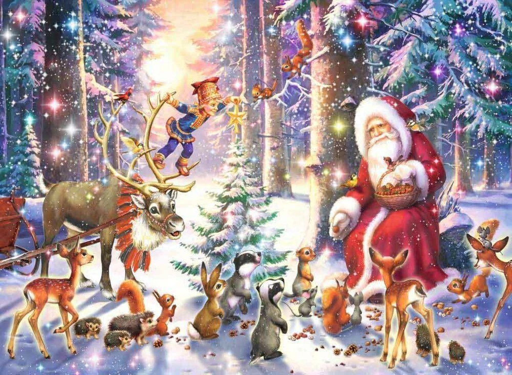 Ravensburger – Christmas In The Forest Puzzle 100pc 2 Ravensburger – Christmas In The Forest Puzzle 100pc - Image 2