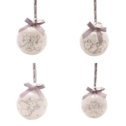 DISNEY 100 CHRISTMAS BAUBLES LOVE (SET OF 4)
