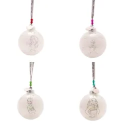 DISNEY 100 CHRISTMAS BAUBLES PRINCESSES (SET OF 4)