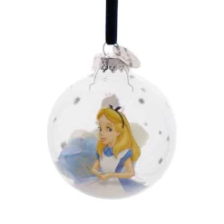 DISNEY 100 CHRISTMAS GLASS BAUBLE ALICE IN WONDERLAND 7 DISNEY 100 CHRISTMAS GLASS BAUBLE ALICE IN WONDERLAND -Christmas Goods Shop WDI2035 1