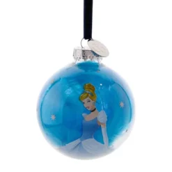 DISNEY 100 CHRISTMAS GLASS BAUBLE CINDERELLA 5 DISNEY 100 CHRISTMAS GLASS BAUBLE CINDERELLA -Christmas Goods Shop WDI2036 1