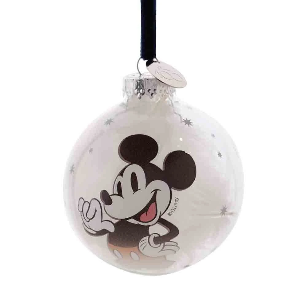 DISNEY 100 CHRISTMAS GLASS BAUBLE MICKEY MOUSE 4 DISNEY 100 CHRISTMAS GLASS BAUBLE MICKEY MOUSE - Image 4