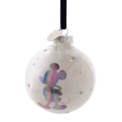 DISNEY 100 CHRISTMAS GLASS BAUBLE MICKEY MOUSE 6 DISNEY 100 CHRISTMAS GLASS BAUBLE MICKEY MOUSE -Christmas Goods Shop WDI2037 2