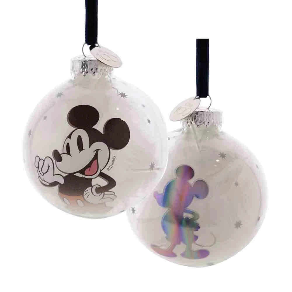 DISNEY 100 CHRISTMAS GLASS BAUBLE MICKEY MOUSE 1 DISNEY 100 CHRISTMAS GLASS BAUBLE MICKEY MOUSE