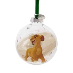 DISNEY 100 CHRISTMAS GLASS BAUBLE SIMBA 7 DISNEY 100 CHRISTMAS GLASS BAUBLE SIMBA -Christmas Goods Shop WDI2039 1