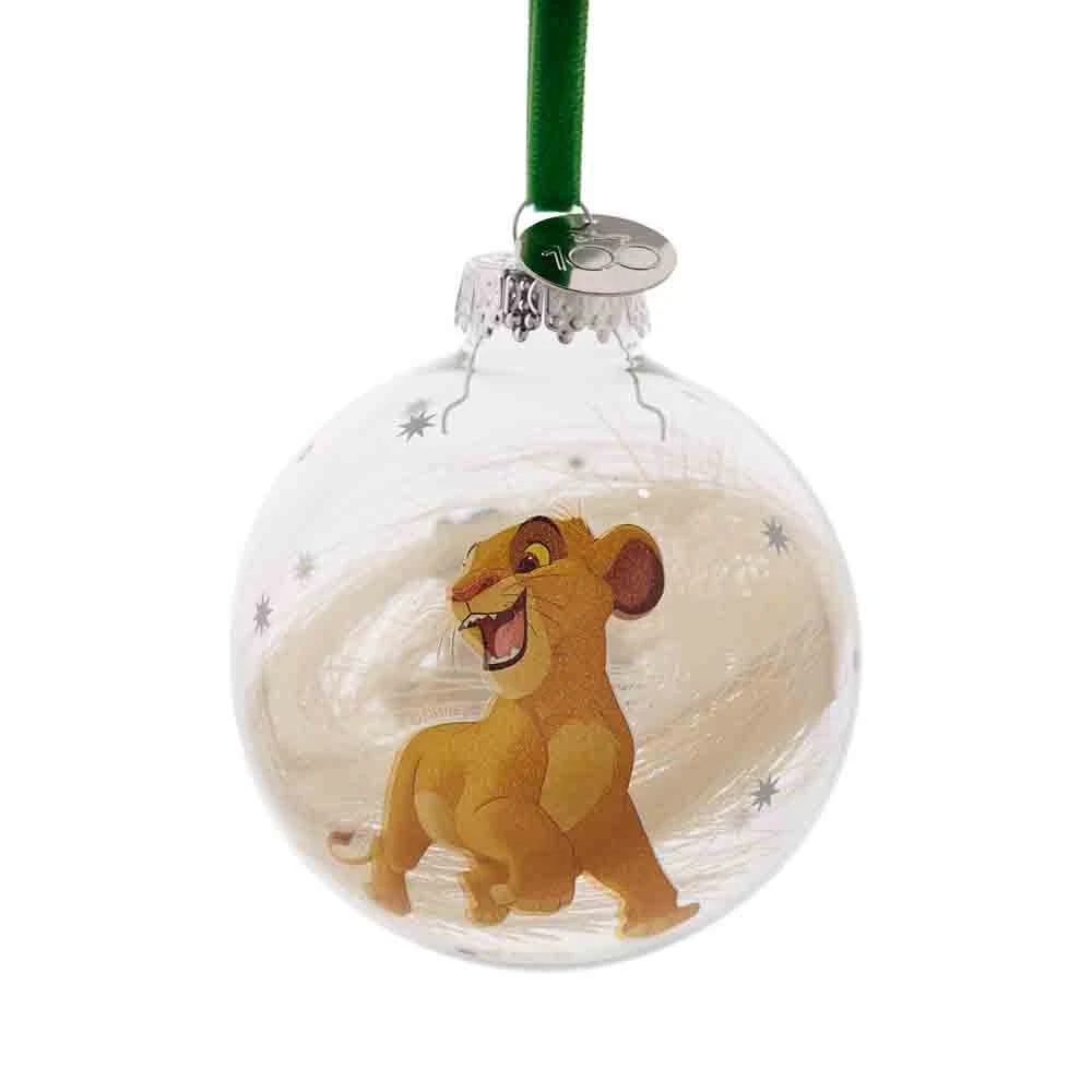 DISNEY 100 CHRISTMAS GLASS BAUBLE SIMBA 4 DISNEY 100 CHRISTMAS GLASS BAUBLE SIMBA - Image 4