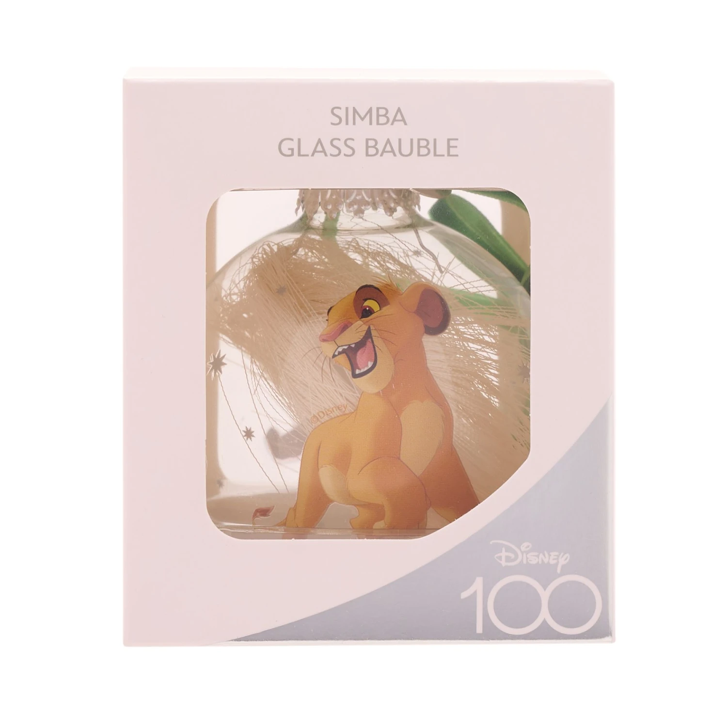 DISNEY 100 CHRISTMAS GLASS BAUBLE SIMBA 2 DISNEY 100 CHRISTMAS GLASS BAUBLE SIMBA - Image 2
