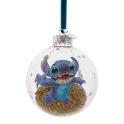 DISNEY 100 CHRISTMAS GLASS BAUBLE STITCH 7 DISNEY 100 CHRISTMAS GLASS BAUBLE STITCH -Christmas Goods Shop WDI2041 1