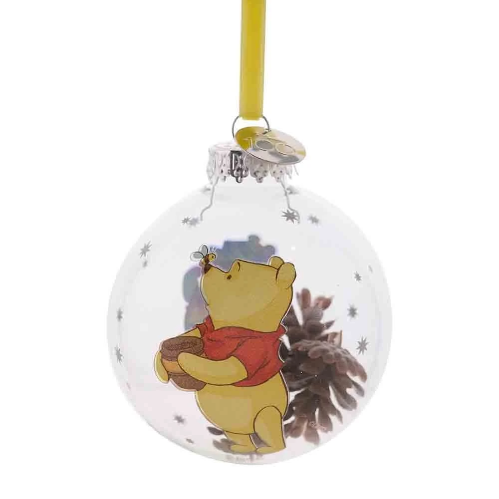 DISNEY 100 CHRISTMAS GLASS BAUBLE WINNIE THE POOH 4 DISNEY 100 CHRISTMAS GLASS BAUBLE WINNIE THE POOH - Image 4
