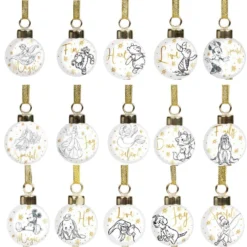 Disney Christmas Ceramic Bauble Mini Set Of 15