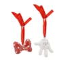 DISNEY CHRISTMAS: HANGING ORNAMENTS BOW & GLOVE (SET OF 2)