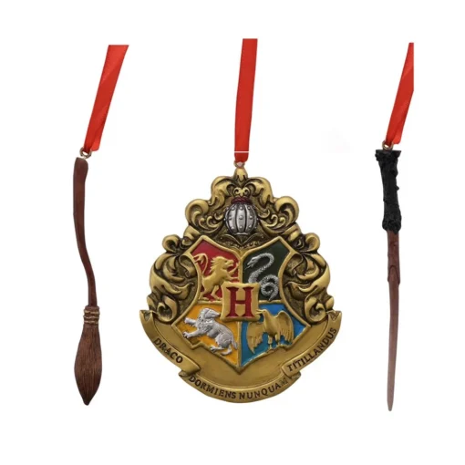 HARRY POTTER CHRISTMAS: TREE DECORATIONS (SET OF 3) 4 HARRY POTTER CHRISTMAS: TREE DECORATIONS (SET OF 3) -Christmas Goods Shop WDXM9732