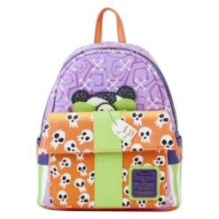 Loungefly – Disney- The Nightmare Before Christmas – Scary Teddy Present Glow In The Dark Mini Backpack -Christmas Goods Shop wdbk3280 lfdisneynightmarebeforechristmasscaryteddypresentminibackpack2841movement