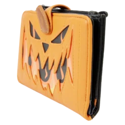 Loungefly – Disney- The Nightmare Before Christmas – Pumpkin Head Jack Glow In The Dark Zip Wallet 8 Loungefly – Disney- The Nightmare Before Christmas – Pumpkin Head Jack Glow In The Dark Zip Wallet -Christmas Goods Shop wdwa2644 lfdisneynightmarebeforechristmasjackpumpkinheadwallet2541side
